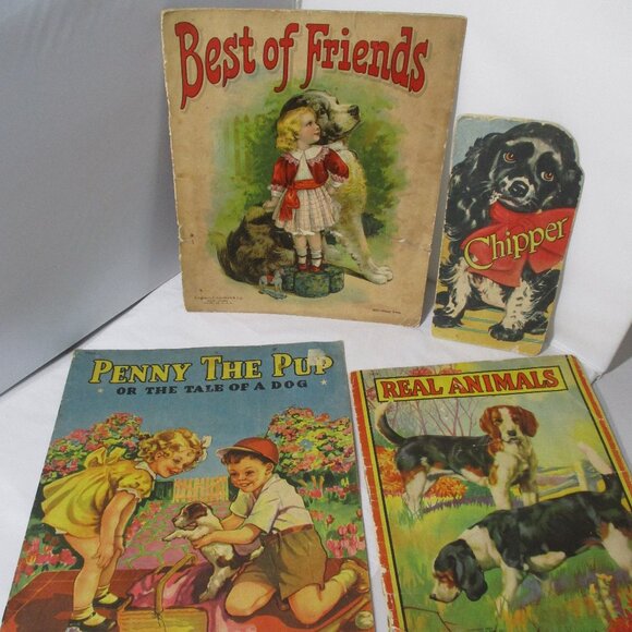 Lot of 4 Vintage 1900's  Childrens Kids Books - Picture 1 of 4